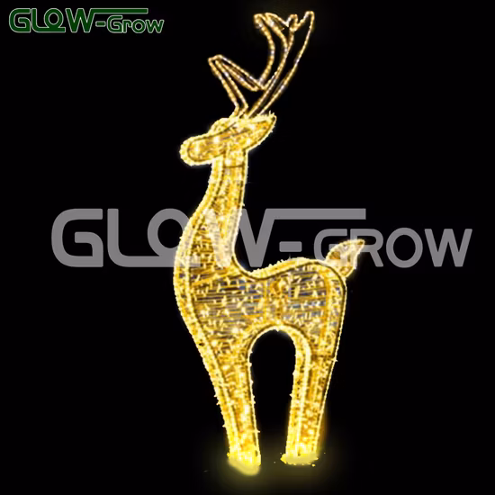 Decorative Event Garden Park 3D LED Santa Clause Motif Lights for Street/Shopping Mall