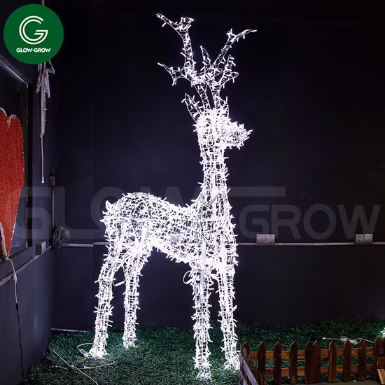 Decorative Event Garden Park 3D LED Santa Clause Motif Lights for Street/Shopping Mall
